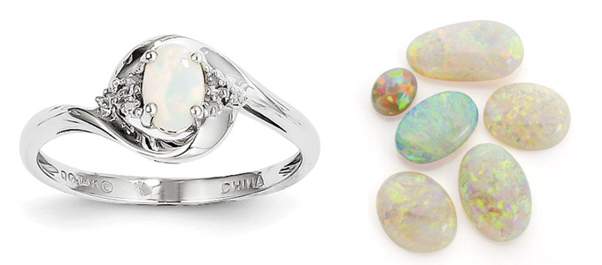 How do you determine the value of an opal?