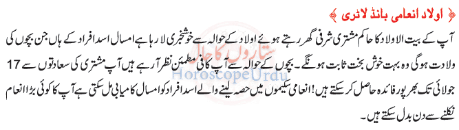Horoscope In Urdu 2014